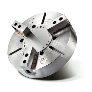 VL-DP 3-Jaw Solid Chuck with Anti-chips Sealed & Water-proof Flange Plate for Vertical Lathe